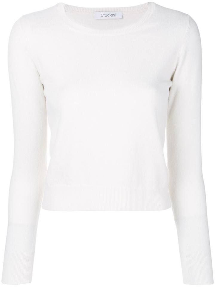 Cruciani Cropped Pullover - Nude & Neutrals