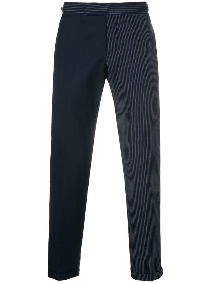 Thom Browne Fun-mix Pinstripe Skinny-fit Trouser - Blue