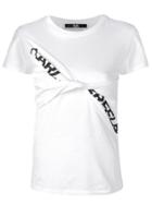 Karl Lagerfeld Twisted Logo T-shirt - White