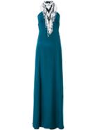 Talitha Beaded Halter Dress - Green