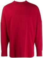 Palm Angels Logo Over Sweatshirt - Red