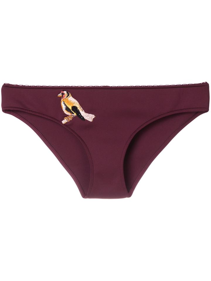 Stella Mccartney Bird Embroidered Bikini Bottoms