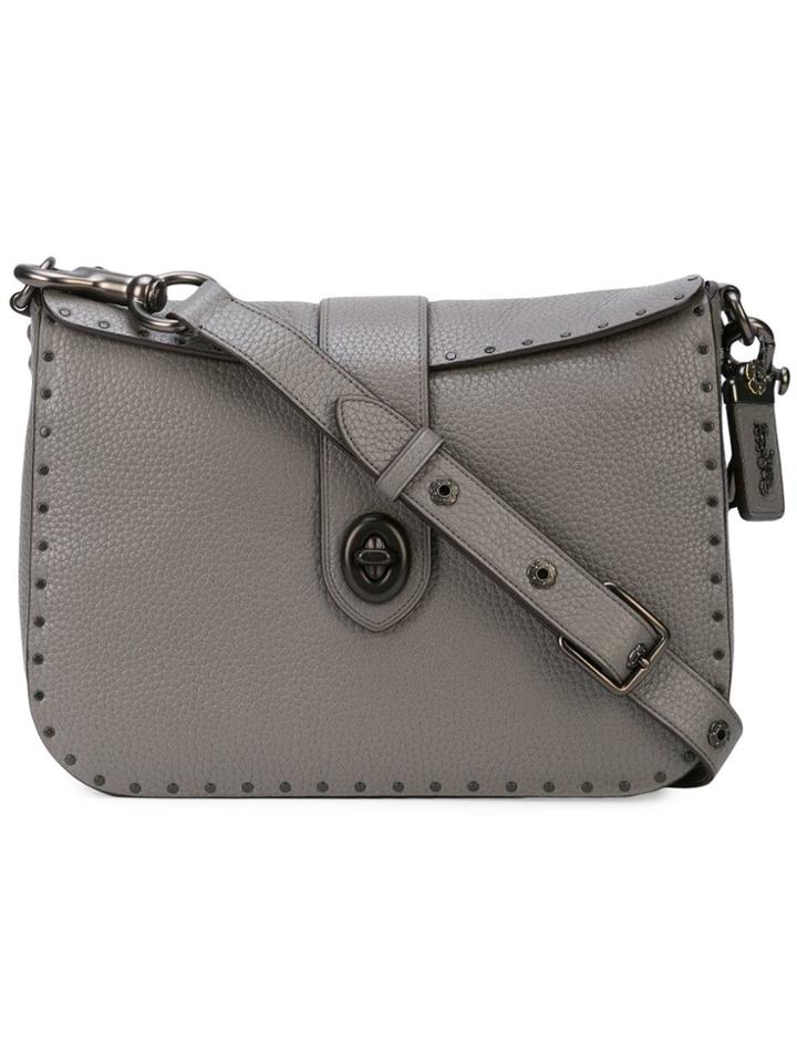 Coach Coach 31929 Bphgr Leather/fur/exotic Skins->leather - Grey