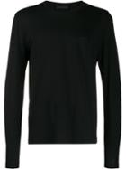 Prada Small Logo Longsleeved T-shirt - Black