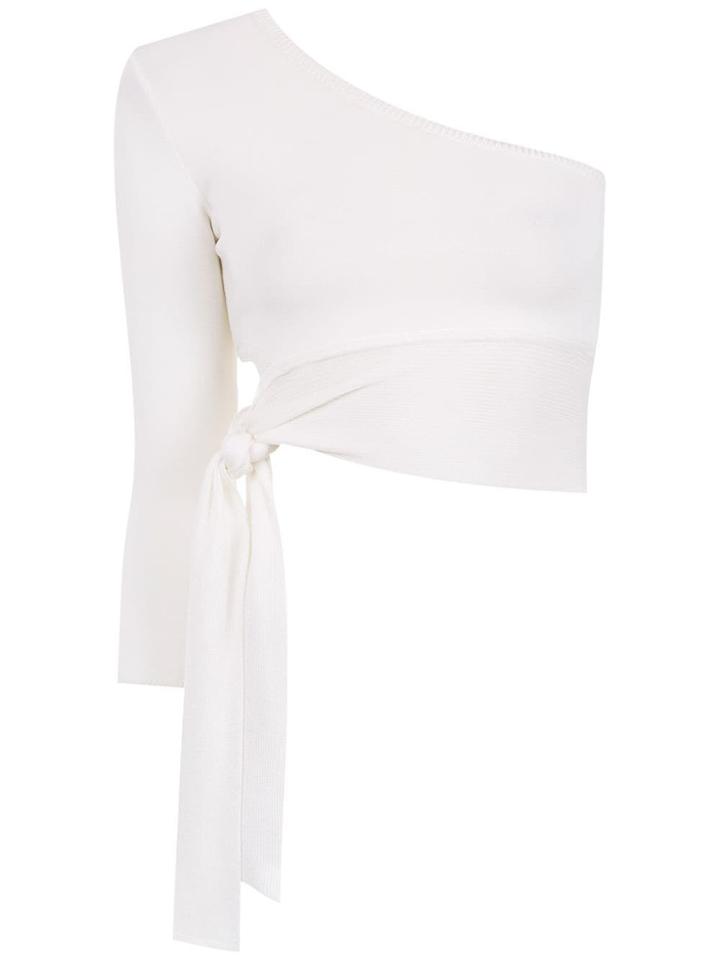 Nk Collection One Shoulder Top - White