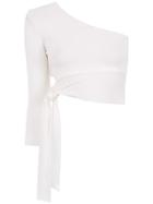 Nk Collection One Shoulder Top - White