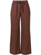 P.a.r.o.s.h. Elasticated Waist Trousers - Brown