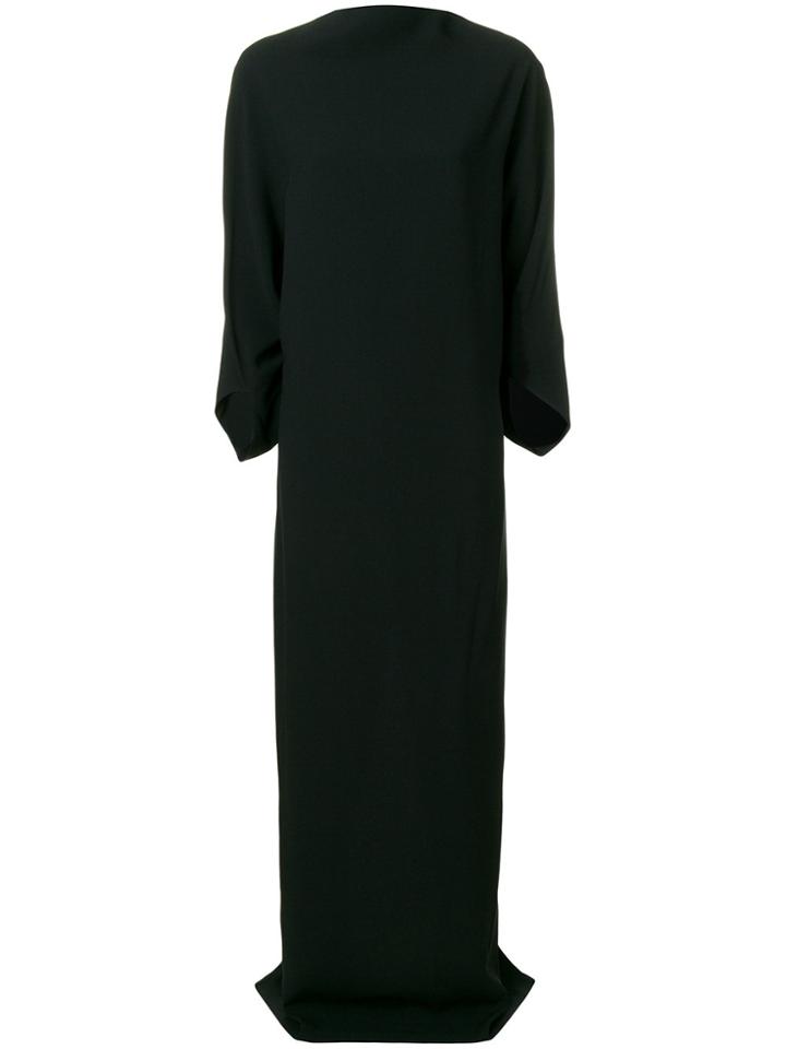 Chalayan Draped High Neck Gown - Black