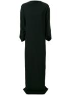 Chalayan Draped High Neck Gown - Black
