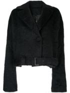 Taylor Belted Covet Coat - Black