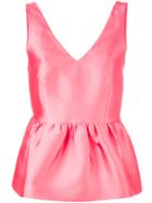 Peplum Tank - Women - Silk/polyester/acetate/viscose - S, Pink/purple, Silk/polyester/acetate/viscose, P.a.r.o.s.h.