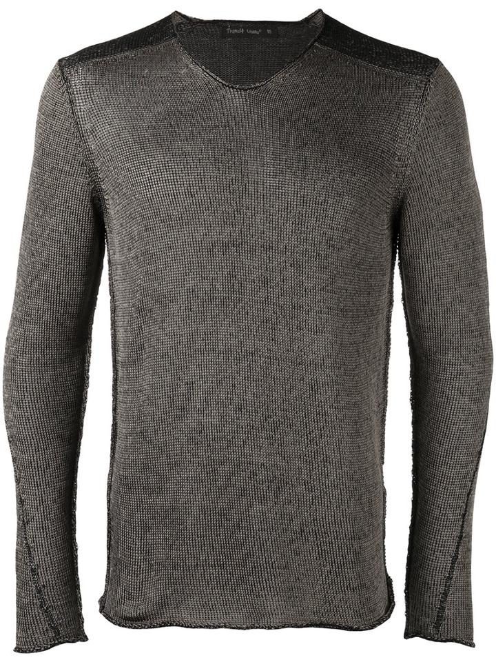 Transit Seam Panel Top, Men's, Size: Xs, Grey, Cotton/polyamide/viscose