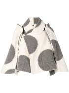 Comme Des Garçons Vintage Oversized Polka Dots Cape - Grey