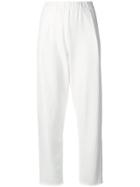 Raquel Allegra Cropped Pull-on Trousers - White