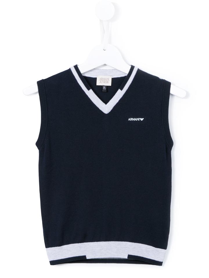Armani Junior Classic Tank Top, Boy's, Size: 8 Yrs, Blue