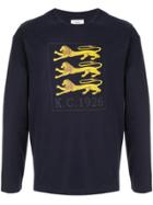 Kent & Curwen Three Lions Print T-shirt - Blue