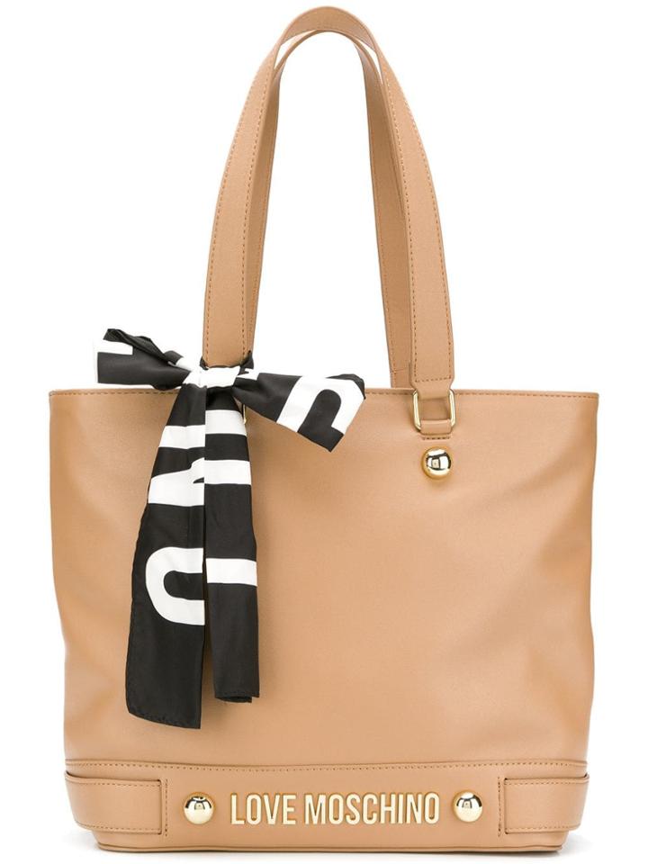 Love Moschino Wide Shopper Bag - Nude & Neutrals