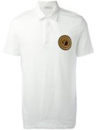 Versace Collection Logo Polo Shirt, Men's, Size: Small, White, Cotton