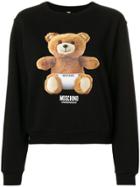 Moschino Teddy Bear Printed Sweatshirt - Black
