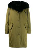 Ermanno Scervino Trimmed Mid-length Coat - Green
