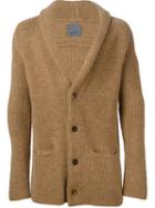 Laneus Shawl Neck Cardigan, Men's, Size: 50, Brown, Alpaca/merino