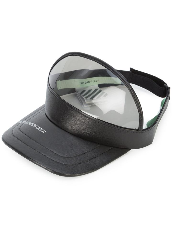 Off-white Printed Visor - Black