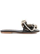 See By Chloé Ribbon Detail Slide Sandals - Black