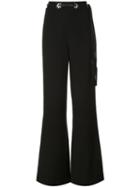 Jonathan Simkhai Star Studded Wide Leg Trousers - Black