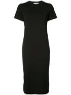 Getting Back To Square One - T-shirt Midi Dress - Women - Spandex/elastane/viscose - Xs, Black, Spandex/elastane/viscose