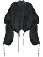 Y / Project Oversized Ruched Bomber Jacket - Green