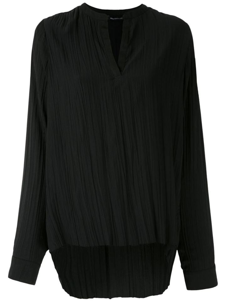 Uma Raquel Davidowicz Wrinkled Effect Box Shirt - Black