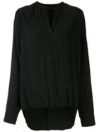 Uma Raquel Davidowicz Wrinkled Effect Box Shirt - Black