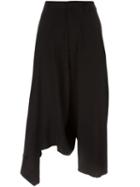 Yohji Yamamoto Asymmetric Short Trousers, Women's, Size: 1, Black, Wool