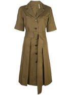 Adam Lippes Belted Utility Dress - Green