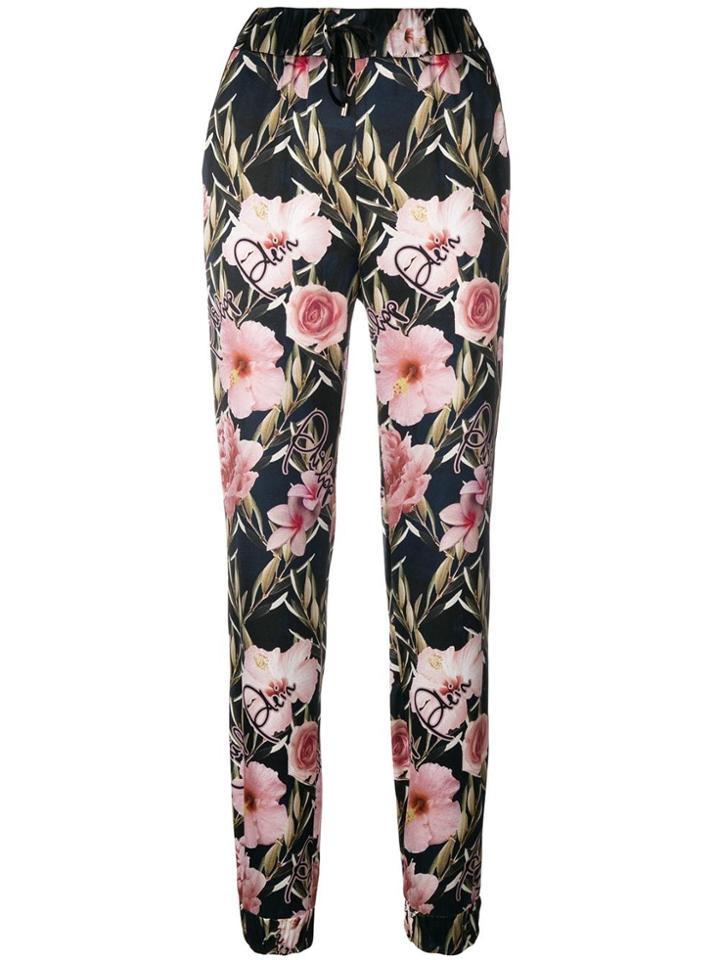 Philipp Plein Floral Jogging Trousers - Black