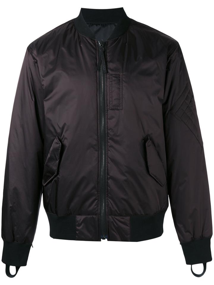 Helmut Lang Reflective Reversible Bomber Jacket - Red