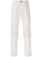 Stone Island Articulated Knee Chino Trousers - White