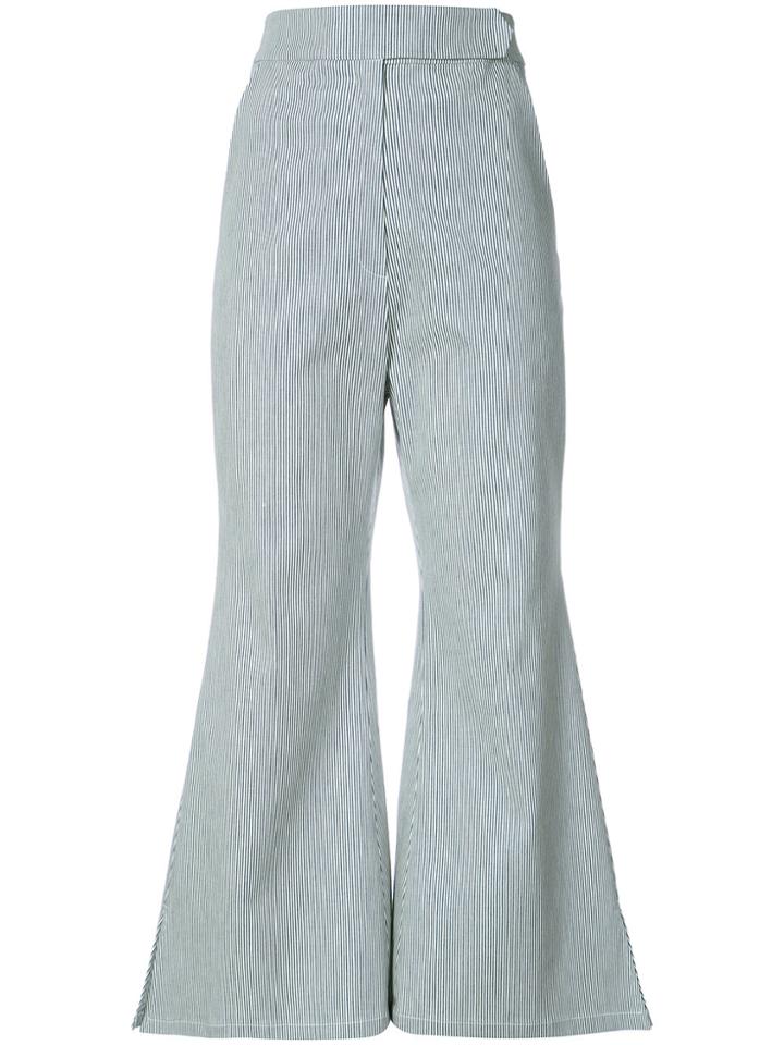 Kimhekim Cropped Flared Trousers - Black