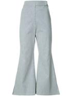 Kimhekim Cropped Flared Trousers - Black