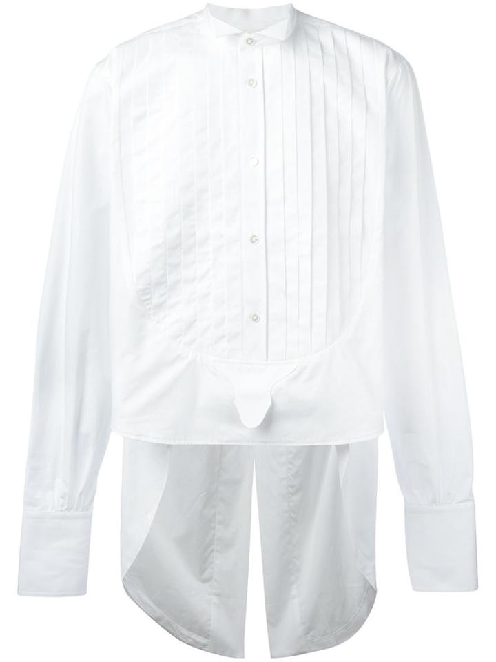 Faith Connexion Elongated Back Shirt, Men's, Size: Small, White, Cotton