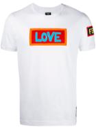 Fendi Slogan Patch T-shirt - White