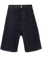 Marni Oversized Denim Shorts - Blue