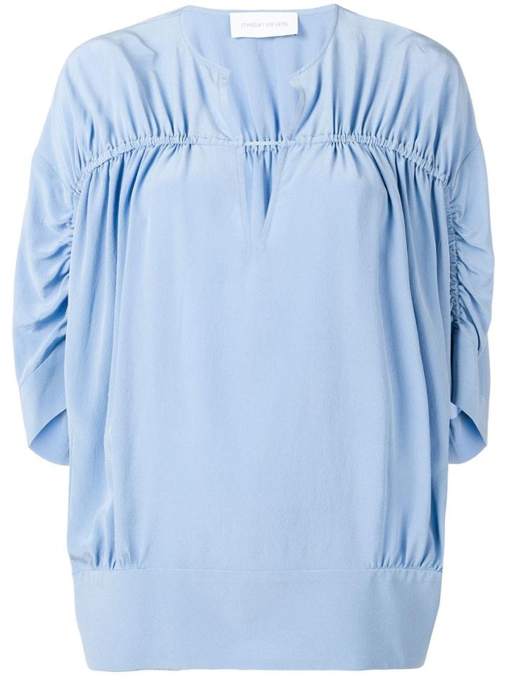 Christian Wijnants Ruched Blouse - Blue