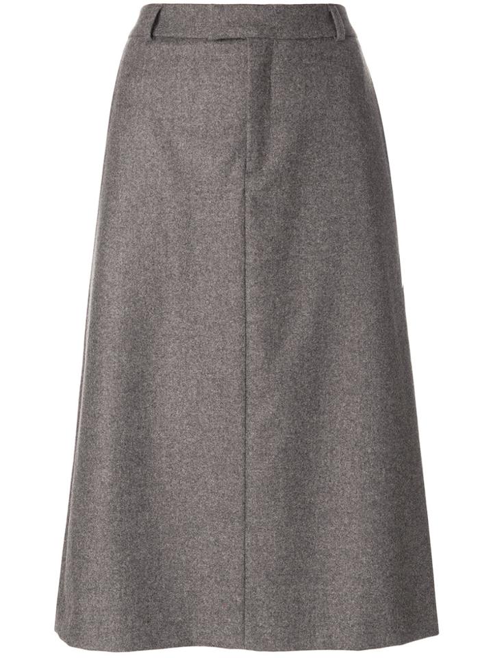 A.p.c. Tailored A-line Skirt - Brown