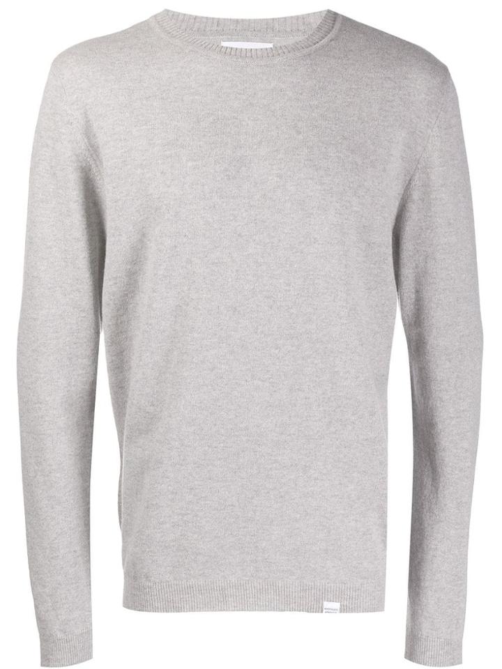 Norse Projects Long-sleeve Fitted Sweater - Grey