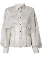 Talbot Runhof Saigon Shirt - Silver