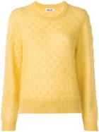 Baum Und Pferdgarten Check Knit Jumper - Yellow & Orange