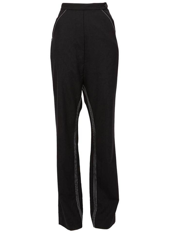 Ellery High Waisted Slim Trousers, Women's, Size: 8, Black, Wool