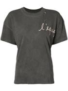 L'equip - Flamingo T-shirt - Women - Cotton/polyester - S, Grey, Cotton/polyester