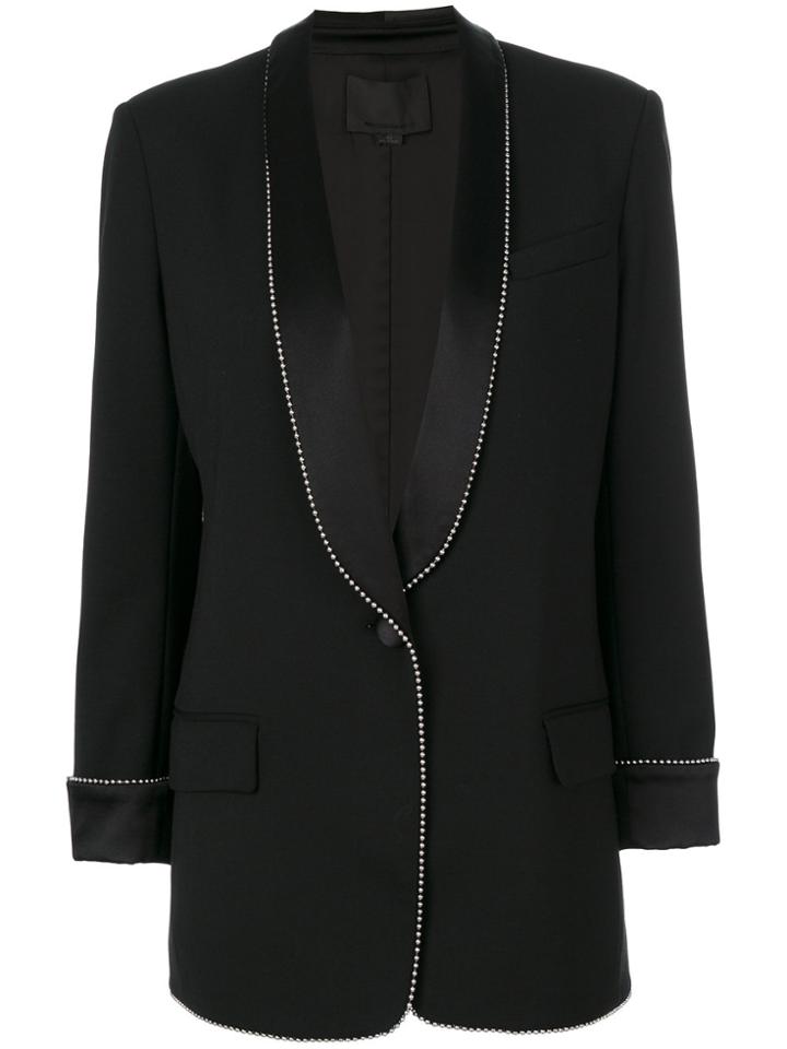 Alexander Wang Ball Chain Trimmed Suit Jacket - Black
